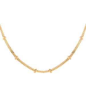 9ct Yellow Gold Beaded Chain