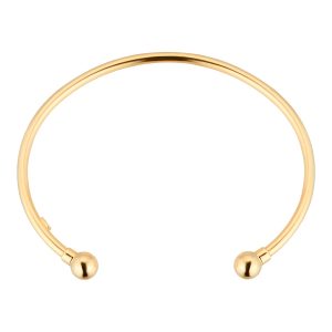 18ct Yellow Gold 2.5mm Tube Torque Bangle