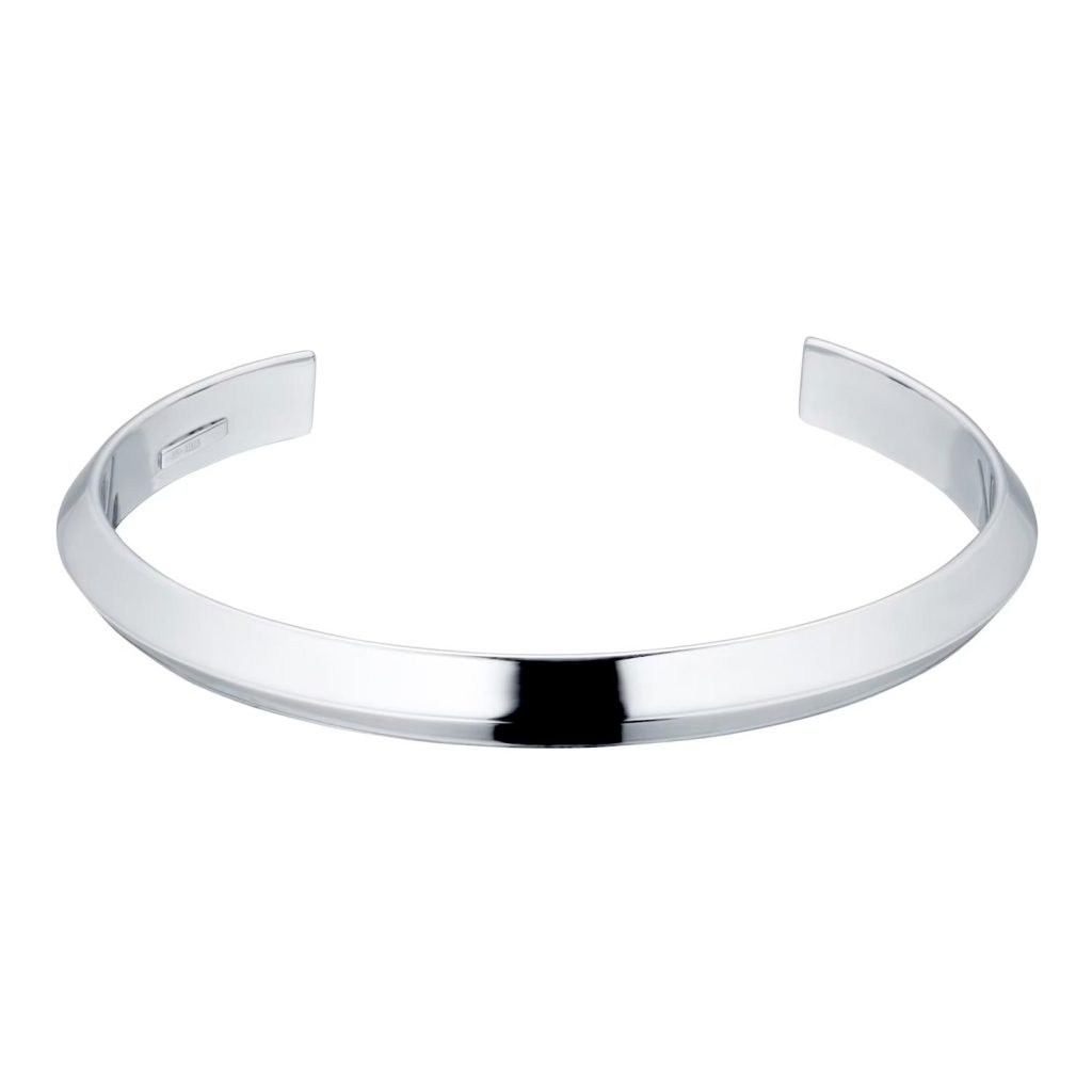 Silver Mens Open Cuff Bangle Goldsmiths